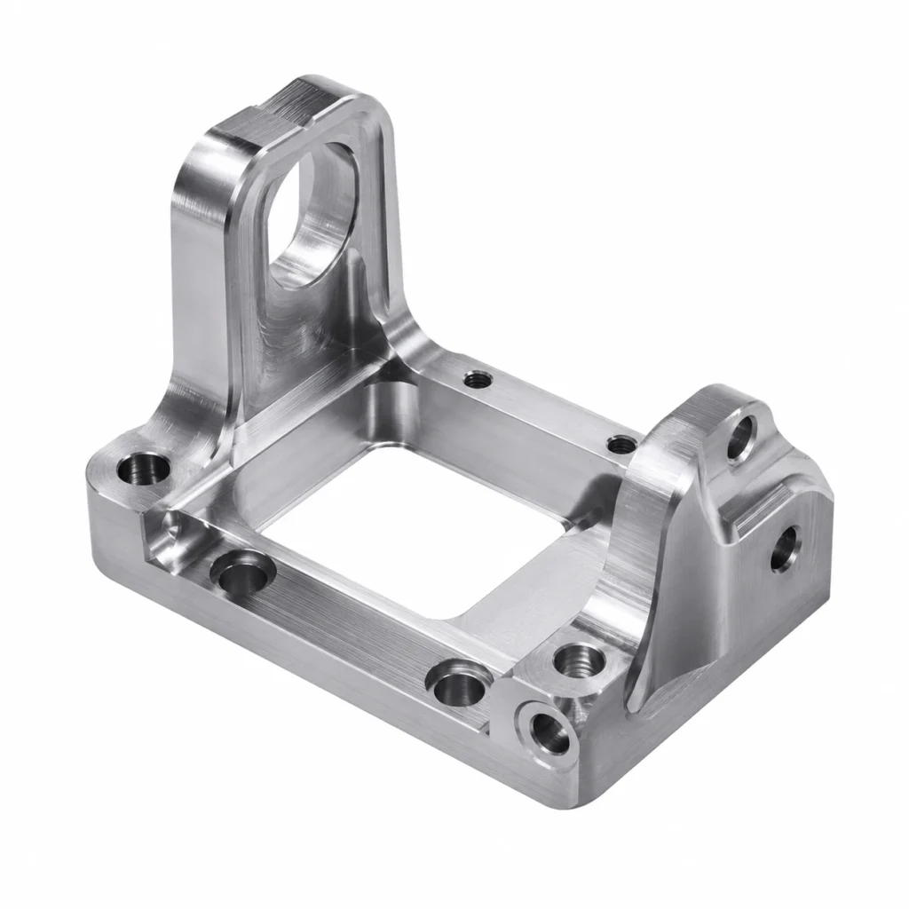 CNC milled aluminum mounting bracket