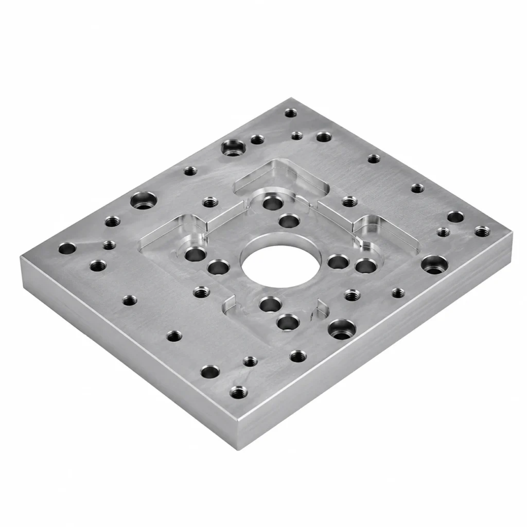 CNC milled precision plate