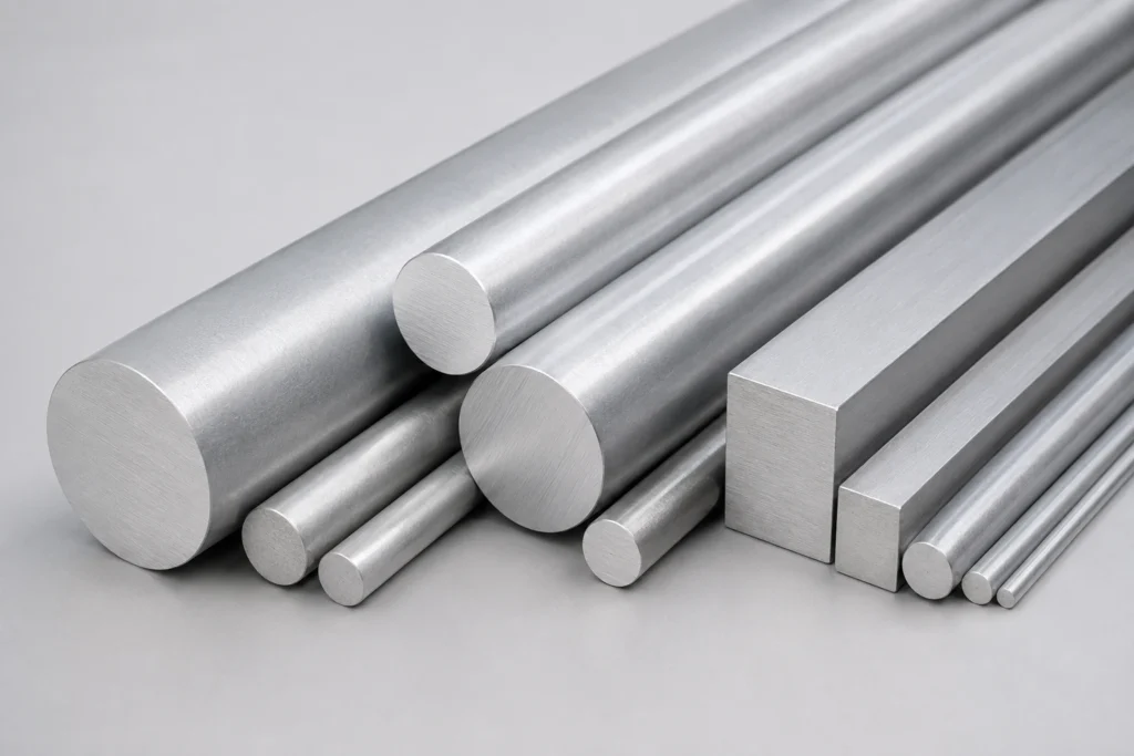 Aluminum round bar materials for CNC turning