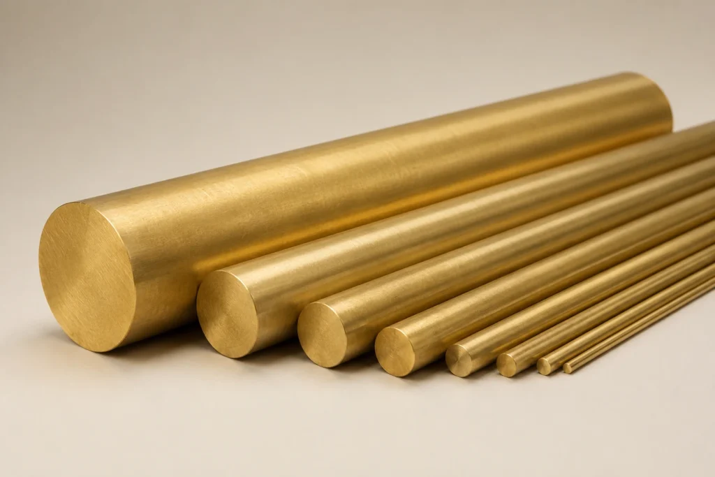 Brass round bar materials for CNC turning