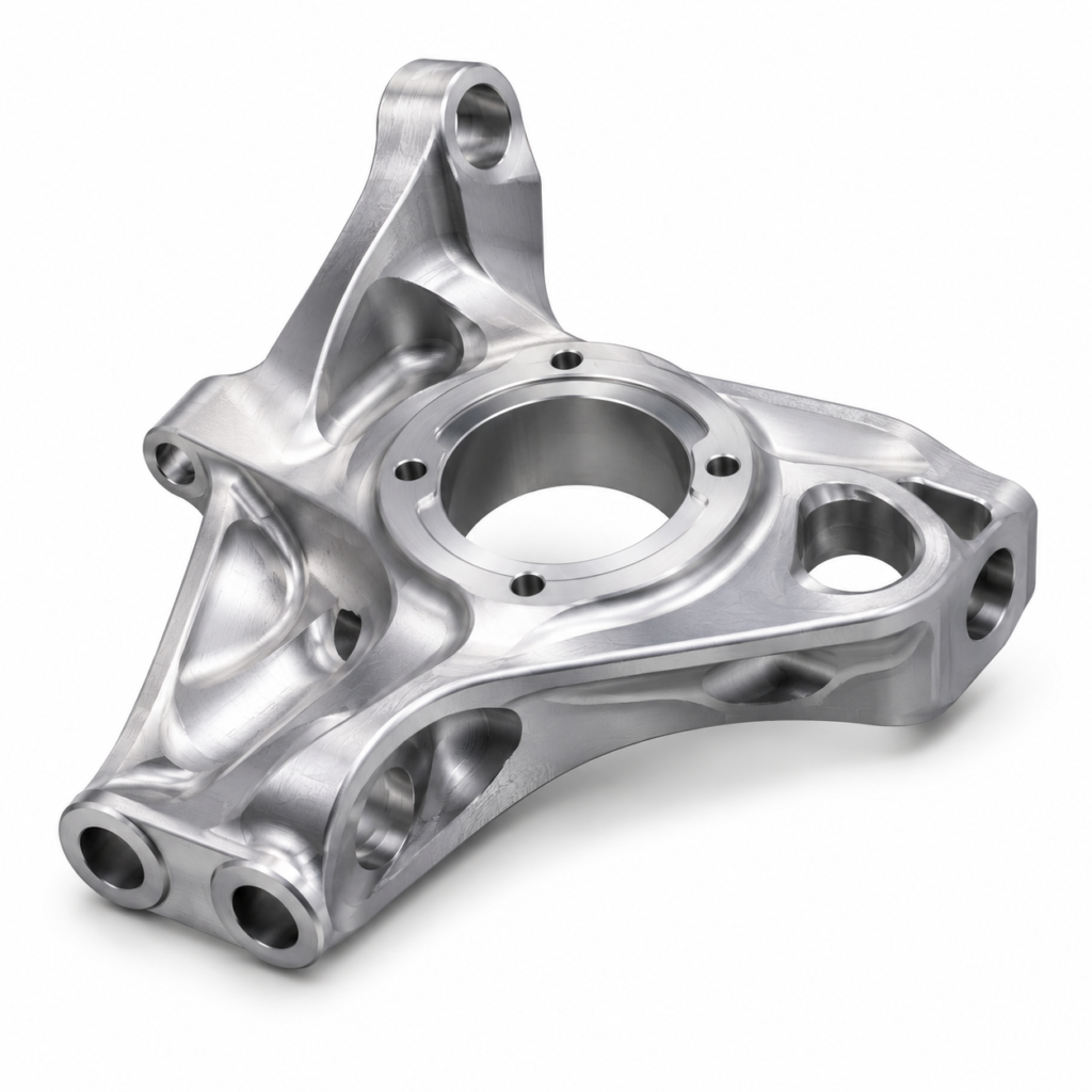 5-axis CNC machined curved surface part
