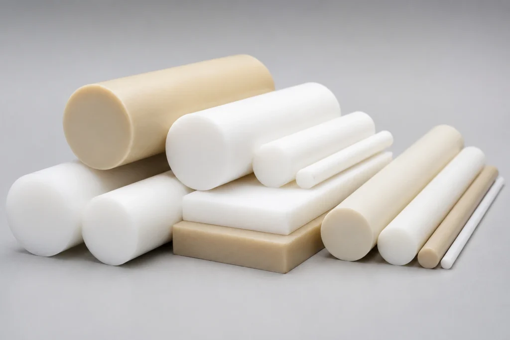 Engineering plastic round rod materials for CNC turning