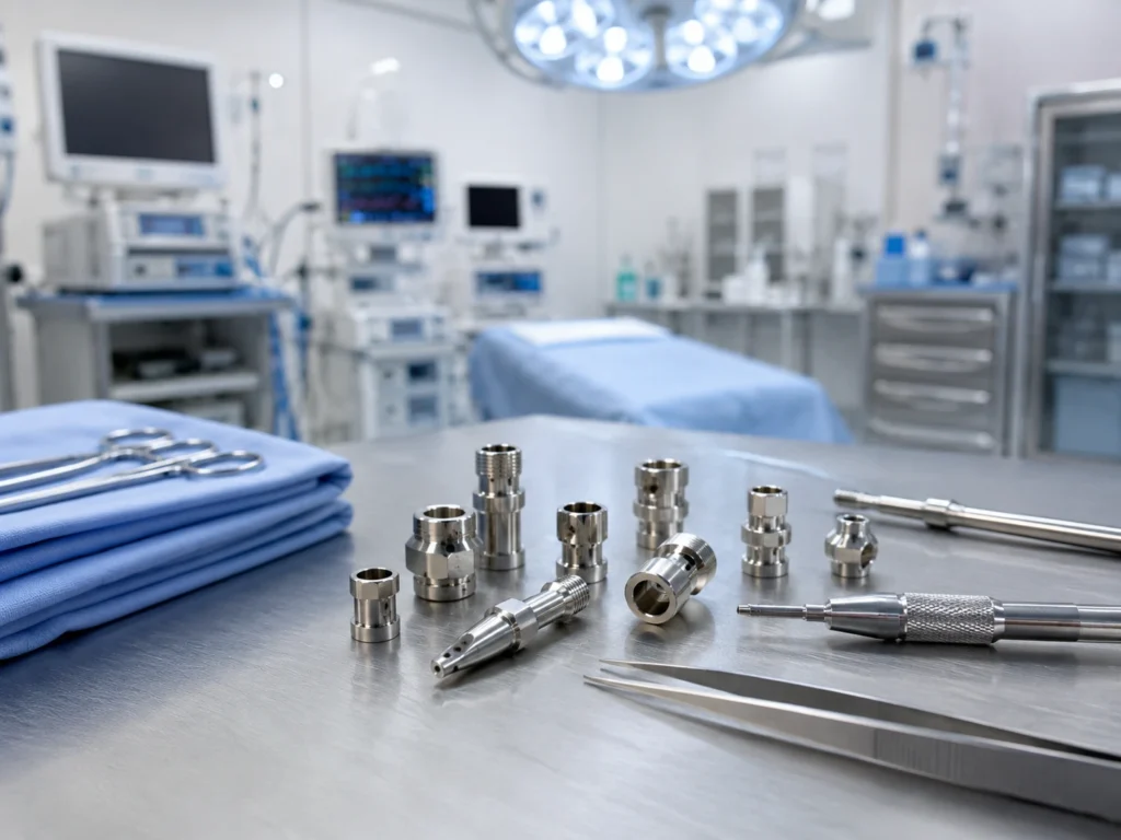 CNC turned parts for medical device applications