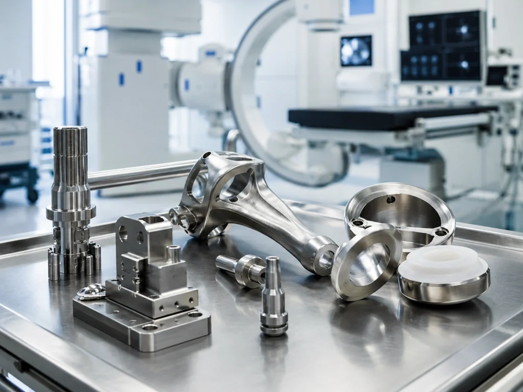 Precision CNC machined components for medical device applications