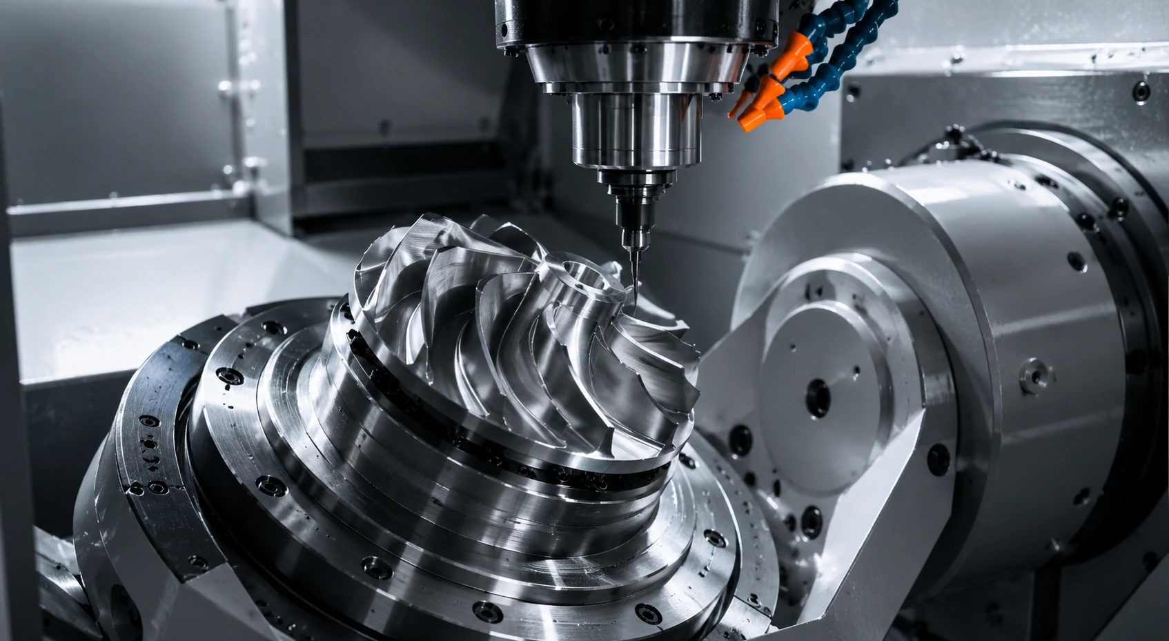 5-axis CNC machining process for complex precision parts