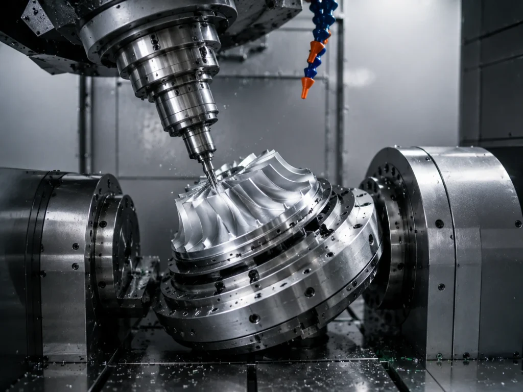 5-axis CNC machining center for complex precision parts