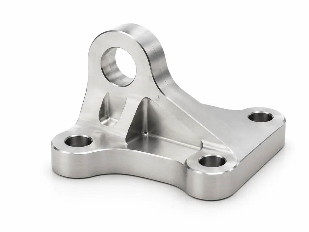 CNC machined aluminum bracket for automotive applications