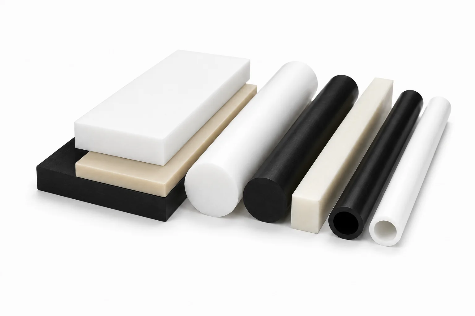 Engineering plastic sheets, rods and tubes for CNC machining