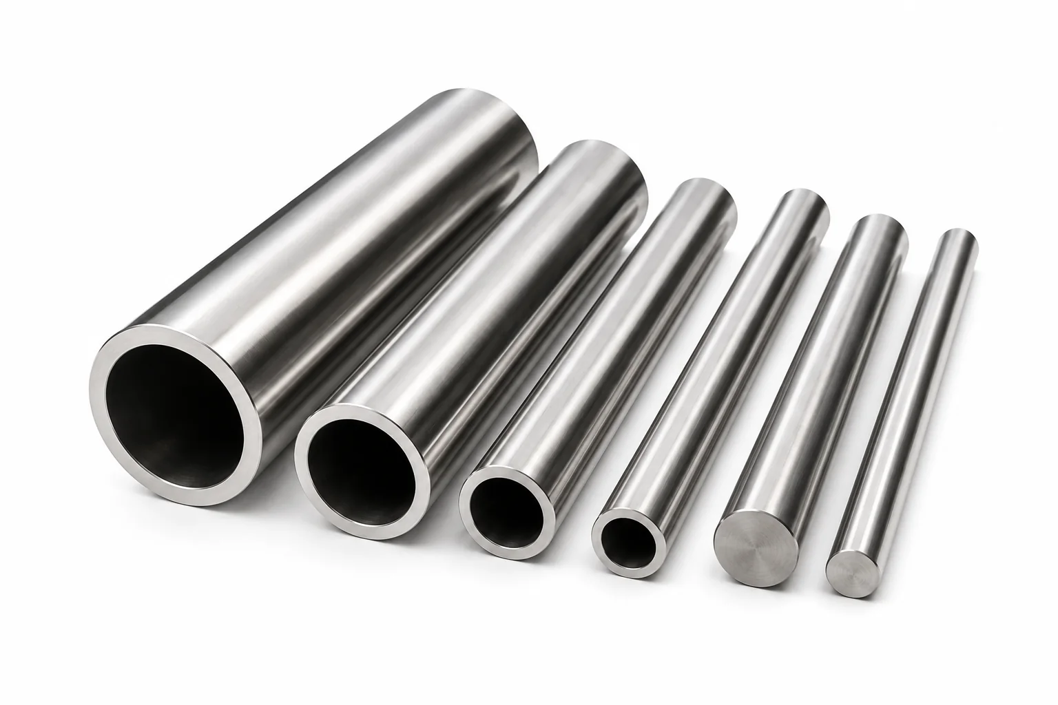 Stainless steel tubes and rods for CNC machining