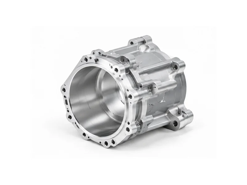 CNC machined motor housing for automotive and EV systems