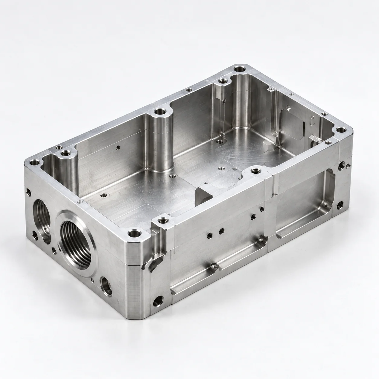 CNC machined avionics housing for aerospace equipment