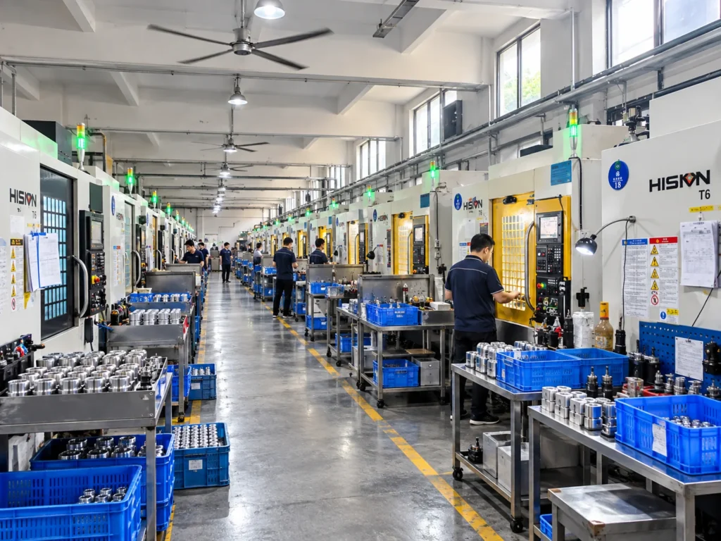 cnc machining workshop production floor