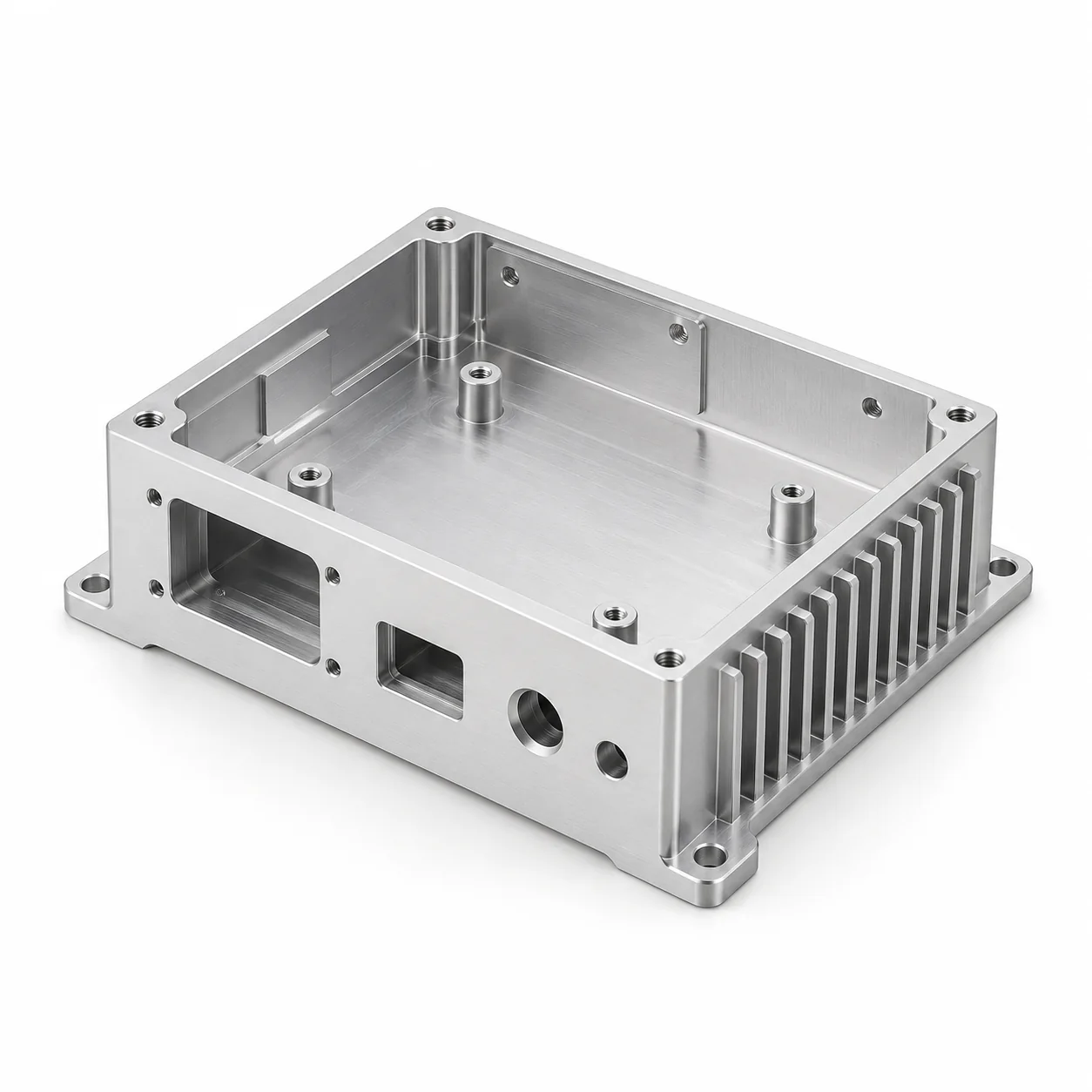 CNC machined enclosure for electronic equipment