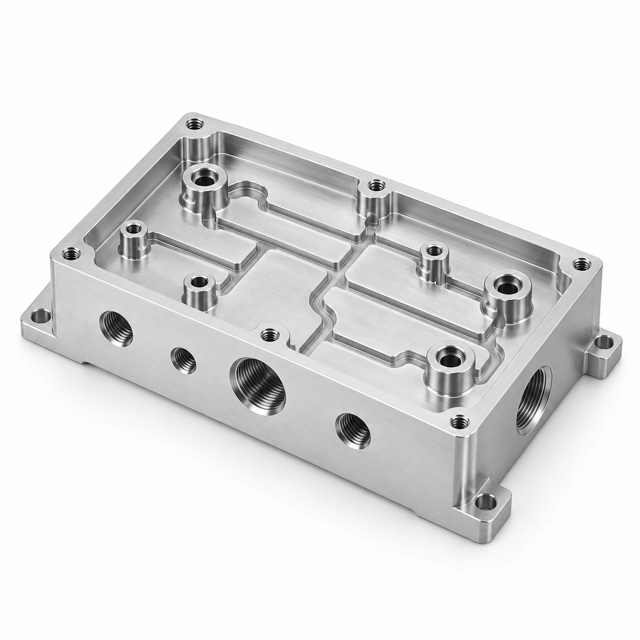 Precision machined fluidic manifold for medical equipment